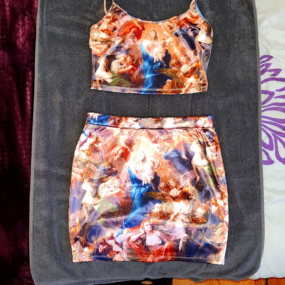 2pc skirt set